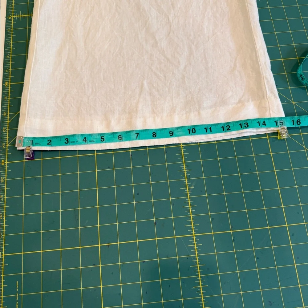 Summer = White Linen Wide-Leg Pants - Picture 7 of 7